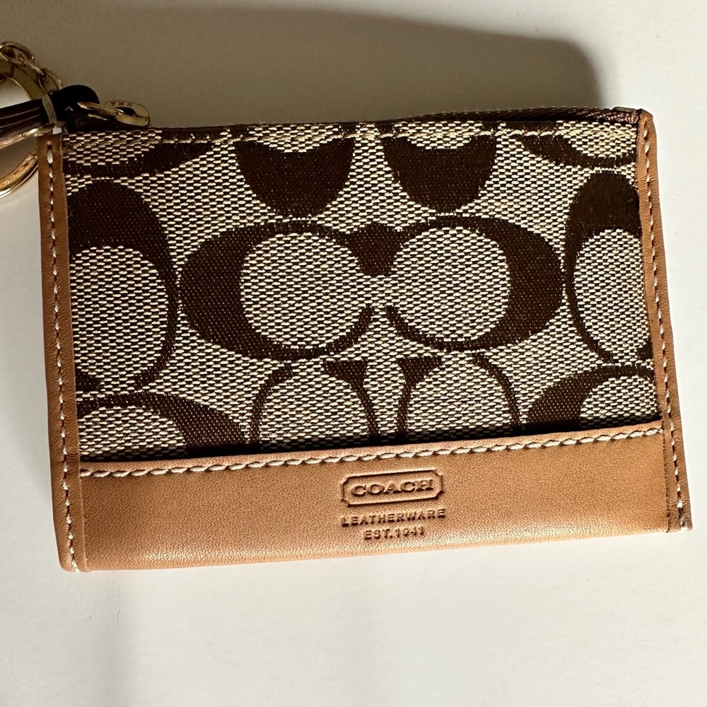 Authentic COACH card holder & key chain